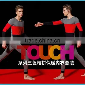 New Products 2016 Innovative Heated Thermo Underwear Set Cotton Fashion Base Layer Underwear For Men Custom thumbnail-1