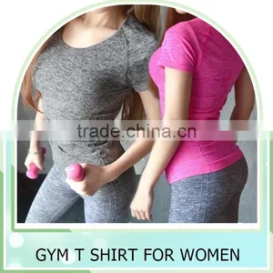 Custom Gym T Shirt Compression Tights Women's Sport T-shirts Dry Quick Running Short Sleeve T-shirts Fitness Women Clothes Tees thumbnail-1