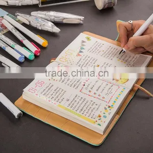 A6 Pink PU Leather Agenda Planner With Ribbon Bookmark /metal Clasp /organizers thumbnail-3