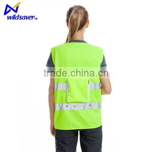 Breathable Yellow Workwear Work Tool Vest for Construction Workers thumbnail-5