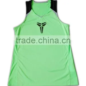 China Manufactory High Quality Light Green Slim Plain Gym Vests thumbnail-5