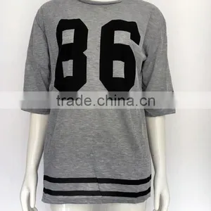 2017 Summer Fashion Lady's Shirts Top Shirt For Fat Women Boat Neck Women T Shirt thumbnail-6