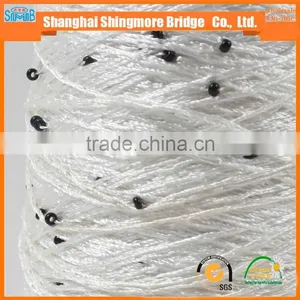 Polyester Yarn Supplier Hot Cheap Wholesale OEKO-Tex Standard Quality 100 Polyester Beads Yarn for Knitting thumbnail-1