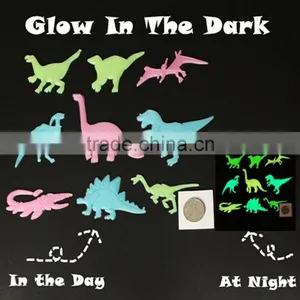 Glow in Dark Dinosaur Wall Sticker PP Luminous Fluorescent Wall Cling Customized Removable Wall Sticker thumbnail-2