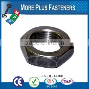 Made in Taiwan Alloy Heavy Zinc Finish Steel Hex Jam Nut thumbnail-4