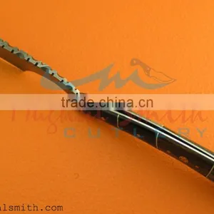 Damascus Steel Razor/wood Handle/Shaving Razor With Mosaic Pin thumbnail-3