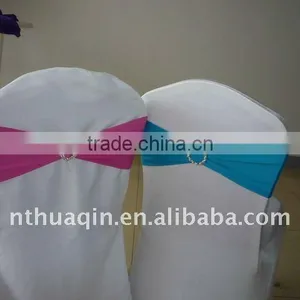 Spandex Lycra Chair Cover Band With Diamond Buckle Nylon Band for Wedding Chair Cover thumbnail-1