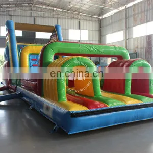 Adult & Kids Challenge Course Obstacle Inflatable With Water Pool for Rental thumbnail-1