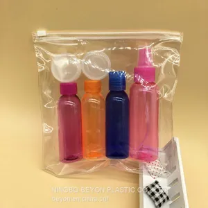 Skincare Set Girl Travel Kit With 100ml and 60ml Plastic Color Bottle thumbnail-3