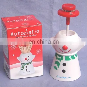 Christmas Snowman Plastic Toothpick Holder thumbnail-1