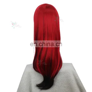 Styler Brand Red Wig Big With Bangs Wavy Hair Women Synthetic Long Red Cosplay Wig thumbnail-2