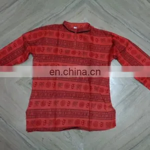 OM PRINTED 100 PCS COTTON KURTA thumbnail-5