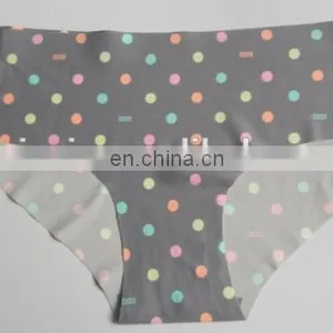 New Multi-color Spot Print Laser Cut Bikini Laser Cut Thong One Piece Panty Women Underwear Viacin U062 thumbnail-1