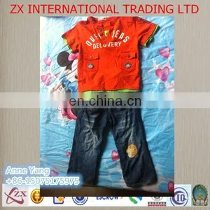 Used Clothing Used Clothes Men Collar T-shirt Turkey Wholesale Children Clothes thumbnail-1