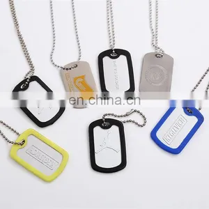 Popular Metal Army Custom Logo Printed Dog Tag for Men thumbnail-1