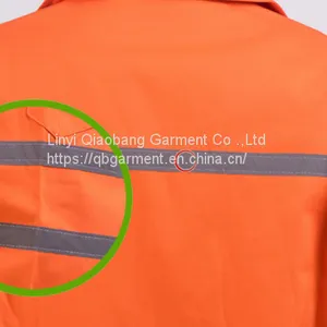 Custom High Visibility Blue Safety Working Clothes Reflective Stripe Overall Workwear Oil Field Coverall thumbnail-3