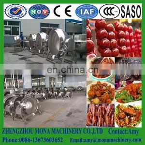 Widespread Use of Condiments Factory SS304 Industrial Electric Cooker for Chili Sauce / Sugar Melting Pot / Juice Cooker Tank thumbnail-3