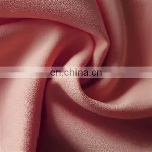 Chinese Supplier 75D 92% Polyester 8% Spandex 4 Way Stretch Moss Crepe Fabric Pants Fabric thumbnail-1
