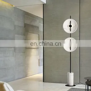 Modern Creative Standing Lighting White Marble Art Floor Lamp For Living Room Hotel thumbnail-4