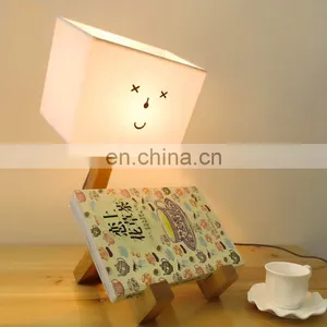 Bedroom Table Lamp Modern Minimalist Solid Wood Fabric Bedside Warm Nordic Personality Creative Table Lamp thumbnail-3