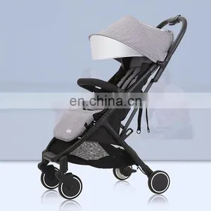Lightweight Fiber Heated Adjustable Handle Baby Stroller thumbnail-1
