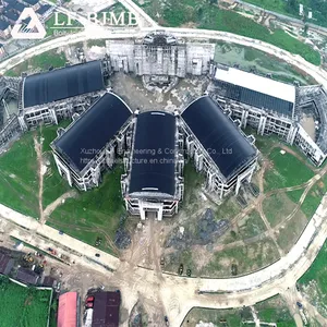 Prefabrigated Steel Design Steel Space Frame Auditorium Hall Roof Church Hall Building thumbnail-1
