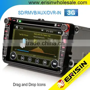 Erisin ES9611V 8" Touch Screen Car Radio With GPS for GOLF 5 6 thumbnail-1