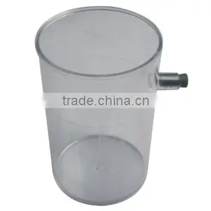 Overflow Can With Spout Constructed of Durable Seamless Acrylic thumbnail-1