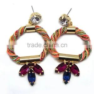 Latest Design Popular Fashion African Beads Jewelry Set Handmade Indian Jewelry Necklace and Earring Bracelet Set thumbnail-5