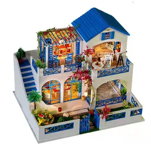 Wooden Doll House,DIY Doll House thumbnail-1