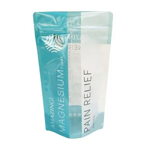 Custom Digital Print Hair Packaging Zipper Bag Custom Plastic Wig Packaging Bag With Window thumbnail-1