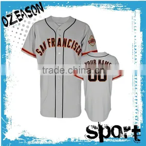 Custom Made Quick Dry Men/women Baseball Shirts Softball Uniforms Designs thumbnail-1