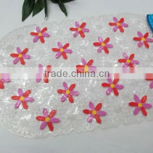 Decorative Bath Rugs Pvc Flower Pattern Carpet thumbnail-1