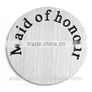B24 Gift Jewelry Accessory 2015 New Design Initial Disc Floating Locket Plates Charms thumbnail-1