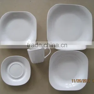 20pcs Round Square Porcelain Dinner Sets With White Body Fine New Bone China Dinner Set thumbnail-1