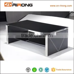 Darker Modern Office Reception Desk Design Cheap Glass Coffee Table thumbnail-4