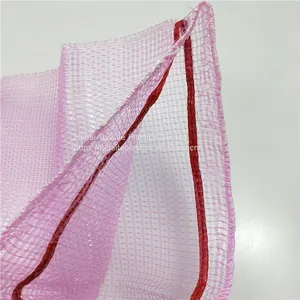 PP PE Pink Color Plastic Tubular Leno Mesh Bag Onion Potato Package Mesh Bag for Mexico thumbnail-3