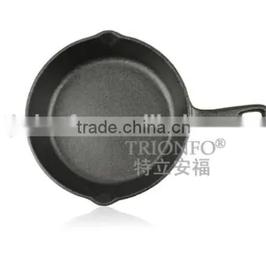 TRIONFO Pre-seasoned Cast Iron 6'' Frying Pan With Single Handle thumbnail-1