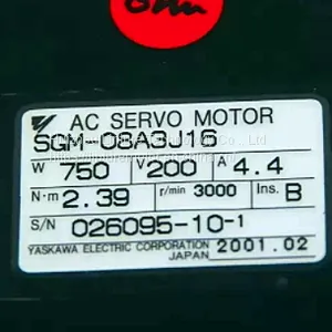 SGM-08A3J16 Yaskawa 750w Current Permanent Magnet DC Servo Motor thumbnail-1
