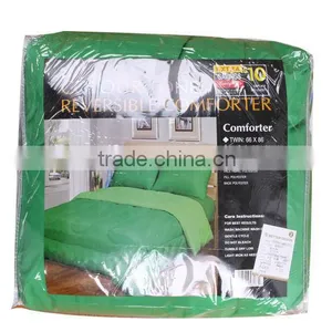 SOLID MICROFIBRE REVERSIBEL COMFORTER thumbnail-2