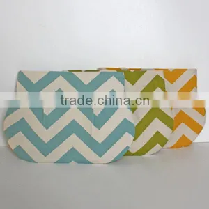 Custom Best Bridesmaid Gift Bridesmaid Chevron Clutch Zig Zag Print Clutch Purse thumbnail-2