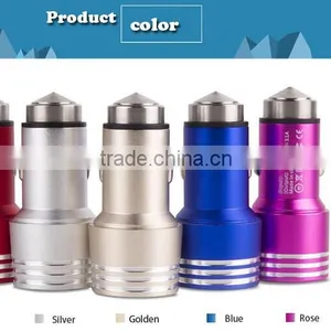 2015 Cell Phone Ipad Safety Hammer Car Charger With Metal Aluminum With Broken Window Hammer Design Function thumbnail-2