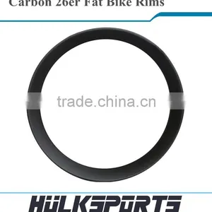 High-end 26er Fat Bike Carbon Wheelset 3K/UD 80 mm Fatbike Rims 18mm Profile Depth Carbon Hooklesse/clincher Mtb Rim Quality Choice thumbnail-2