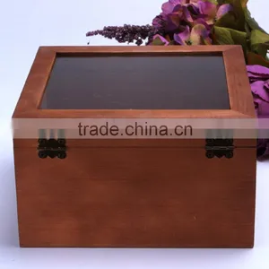 Wholesale Custom Glass Lids Wooden Box For Preserved Fresh Flower thumbnail-3