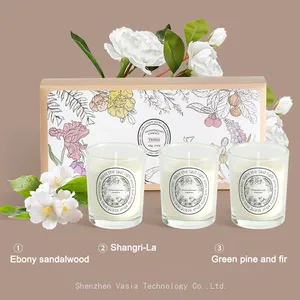 Wholesale Aromatherapy Candles for Stress Relief - Lavender, Vanilla, Eucalyptus Scents, Private Label Available thumbnail-2