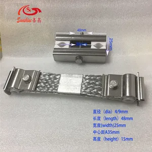 MoSi2 Heating Elements Connection Accessories Two Shank holders-stainless Steel Clips and Ceramic Blocks. thumbnail-1