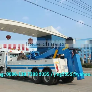 SINO HOWO 8*4 Heavy Duty Rotator Tow Truck,60-80T Wrecker Towing Truck With Hydraulic Control System thumbnail-5