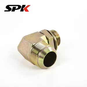 American Standard Adjustable Swivel 90° Elbow, Hydraulic Oil Tube Transition Elbow, Hydraulic Pressure Gauge Fitting (Model 1JG9) thumbnail-1