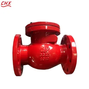 DIN H44T Cast Iron Swing Check Valve Flanged Metal Ball Type Non Return Valve One Way Flow Control Valve thumbnail-5