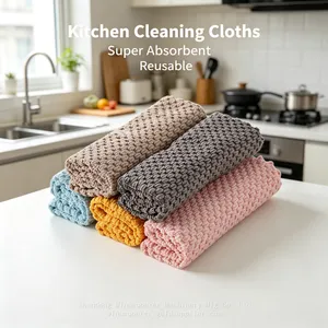 Multi-purpose Microfiber Cleaning Rag for Home Kitchen Use thumbnail-1